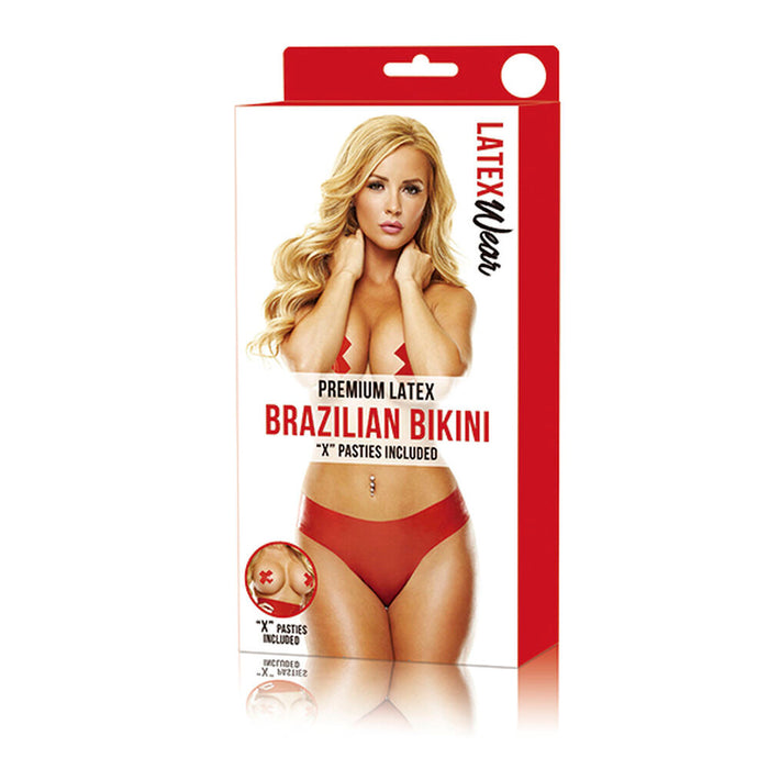 Trosor LatexWear  Brazilian Röd