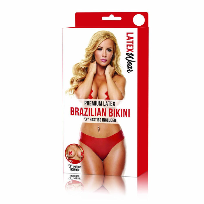 Trosor LatexWear  Brazilian Röd