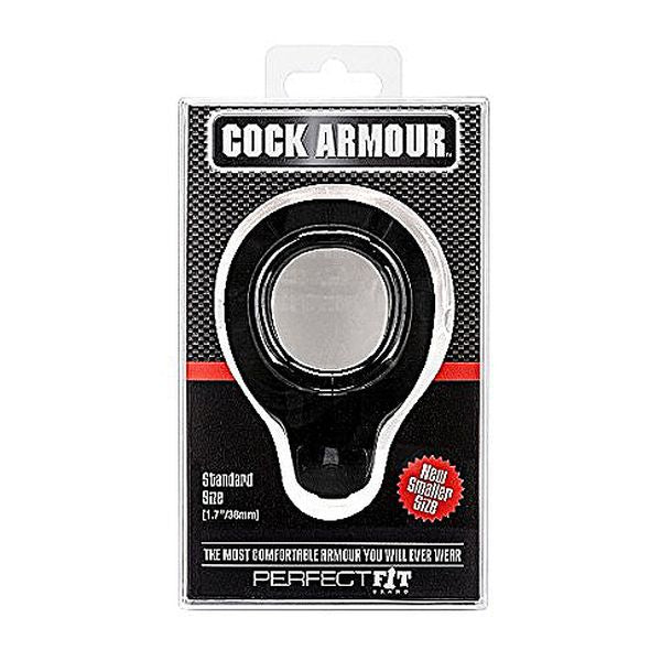 Penisvibrator Cock Armour Regular, svart Perfect Fit CA-03B