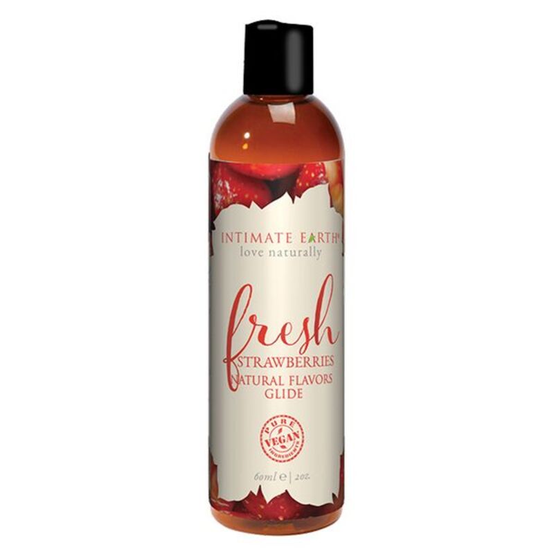 Glidmedel Strawberry (60 ml) Intimate Earth 06943