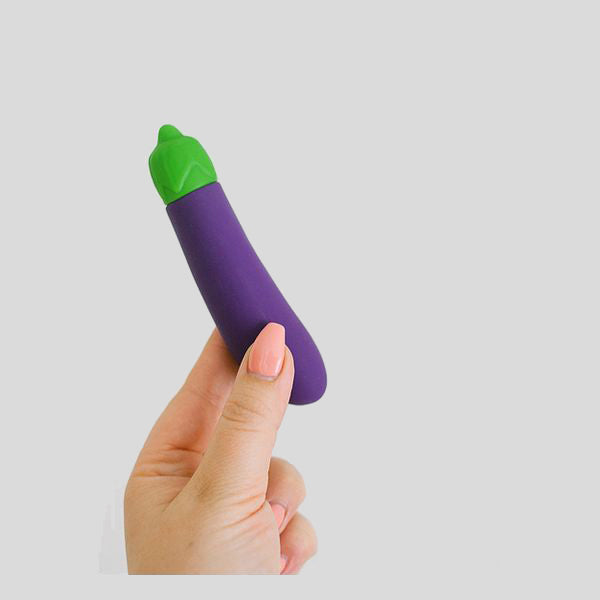 Nea Vibrator Svart Egg Plant Emojibator