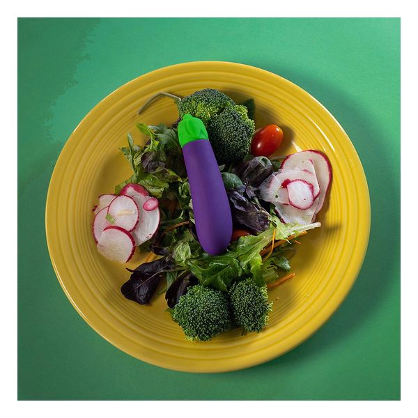 Nea Vibrator Svart Egg Plant Emojibator