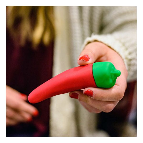Nea Vibrator Svart Chili Pepper Emojibator