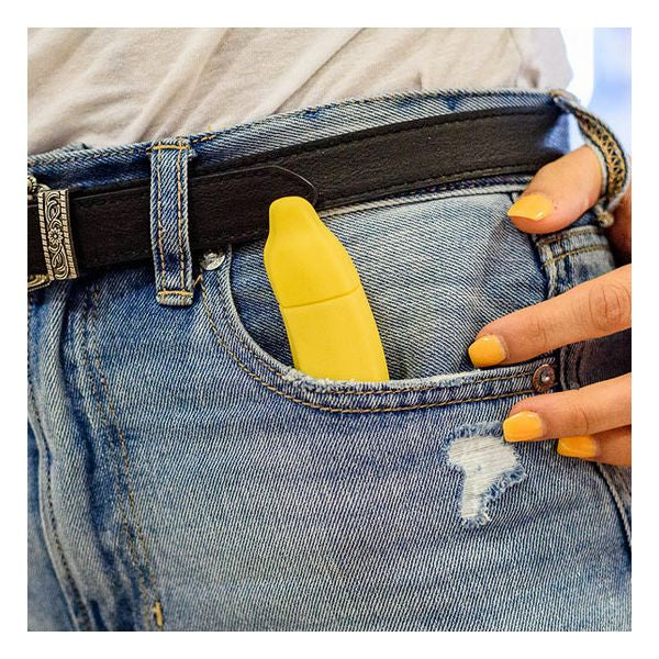 Nea Vibrator Svart Banana Emojibator