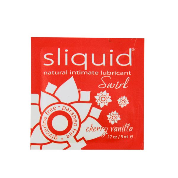 Glidmedelskudde Naturals Swirl med körsbärs- & vaniljsmak 5 ml Sliquid 159