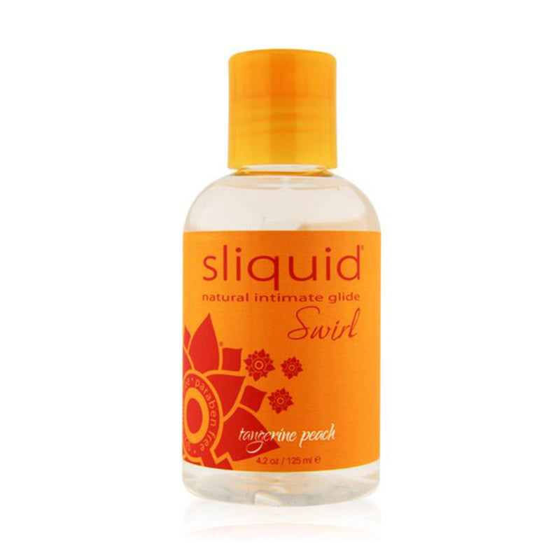 Glidmedel Naturals Swirl med tangerine- & persikasmak 125 ml Sliquid 9329