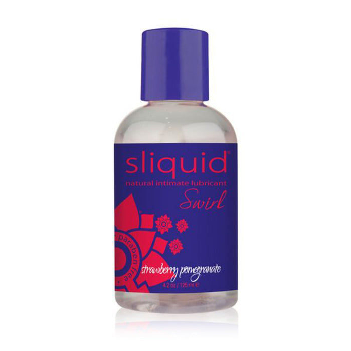 Glidmedel Naturals Swirl med jordgubbs- & granatäppelsmak 125 ml Sliquid 9343