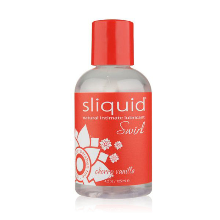 Glidmedel Naturals Swirl med körsbärs- & vaniljsmak 125 ml Sliquid 9350