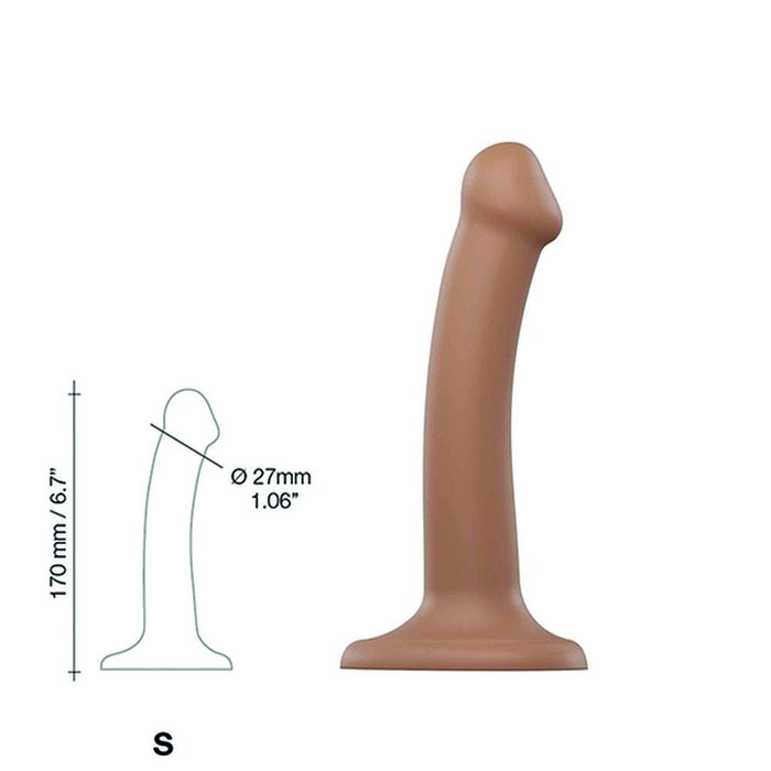 Dildo Dual Density Strap-on-me Caramel Silikon