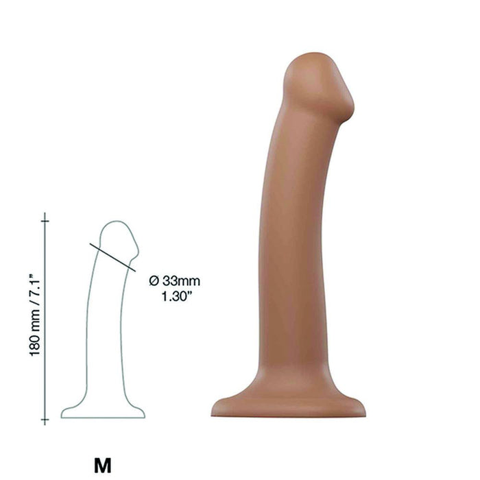 Dildo Dual Density Strap-on-me Caramel Silikon