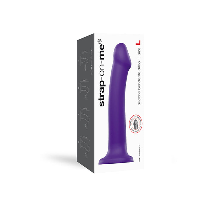 Dildo Dual Density Strap-on-me Purple Silikon