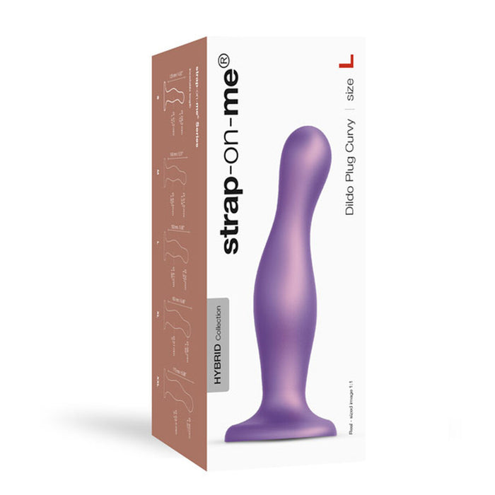 Dildo Curvy Metallic Strap-on-me Silikon