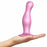 Dildo Curvy Metallic Sugar  Strap-on-me L Rosa Silikon