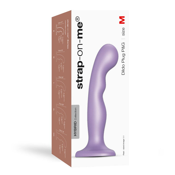 Dildo  P&G Metallic Strap-on-me M Purpur Silikon