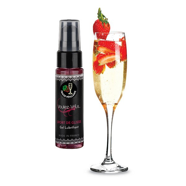 Vattenbaserat glidmedel Voulez-Vous... 35 ml Jordgubbschampagne