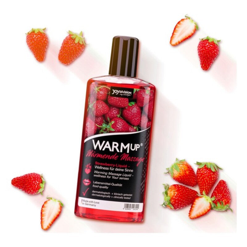 Erotisk Massageolja Joydivision Warm Up Jordgubbe (150 ml)