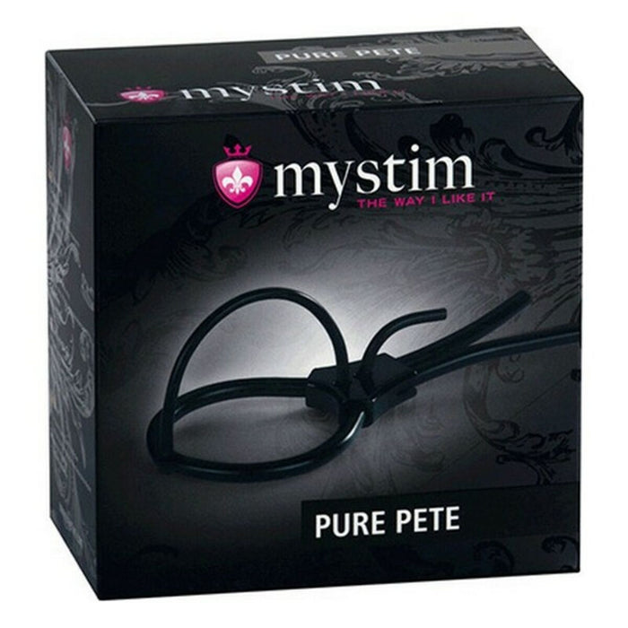 Pete Corona-band med djup urringning Mystim Pure Pete Svart
