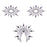 Gloria-set, svart & mörklila Mystim (3 pcs)