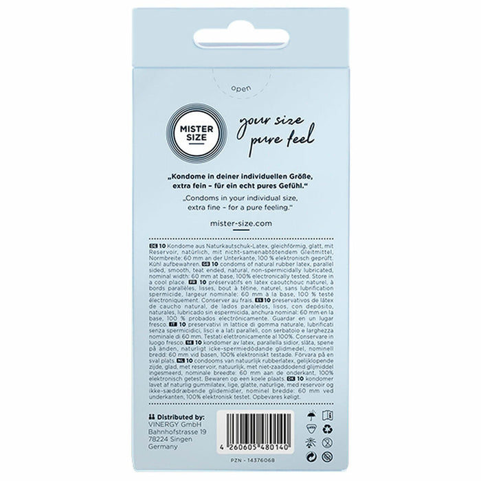 Kondomer Mister Size Extra fina (60 mm)