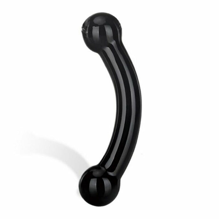 Dubbel glasdildo Bull Black Glas E25400
