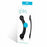 Dubbel glasdildo Bull Black Glas E25400
