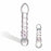 Spiralformig glasdildo Staircase Full Glas 62746