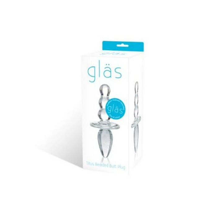 Anal glaspropp med kulor Titus Glas 62845