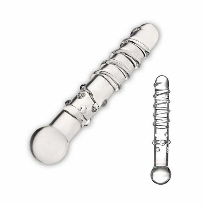 Glasdildo Callisto, blank Glas 63422