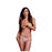 Vit Trosa Snörning Rosa Band XL Baci Lingerie BW3116-WHTXL