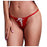 Röd Trosa Snörning Vitt Band XL Baci Lingerie BW3116-REDXL