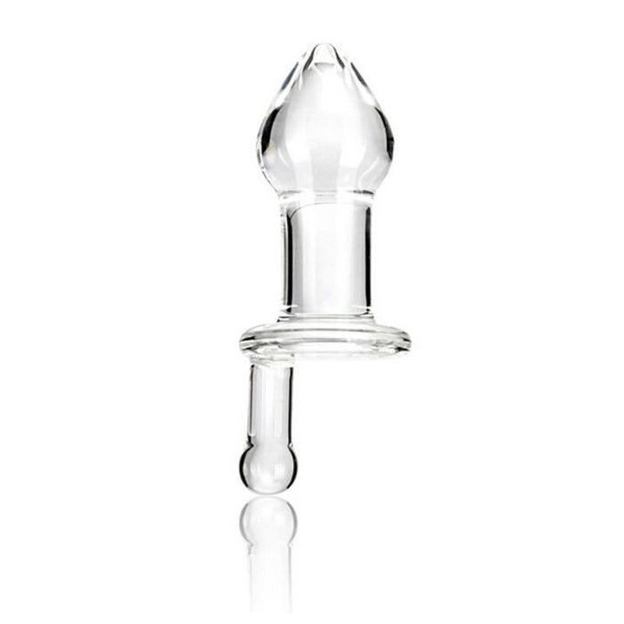 Glass Anal Plug with Handle (12.7 cm) Glas E25399