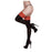 Black Opaque Red Strumpa med kubansk häl Queen Size Baci Lingerie 83281
