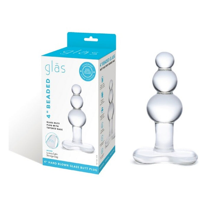 Analplugg Beaded Glass Glas