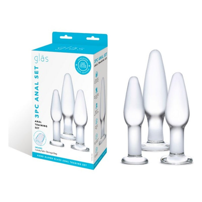 Lustask Anal Training Large Pleasure Kit Glas (3 pcs)