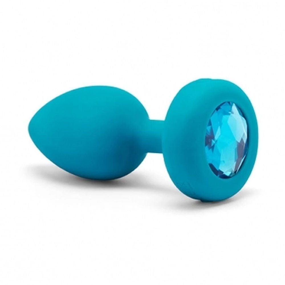 Analplugg B-Vibe Aquamarine Blå Storlek S/M