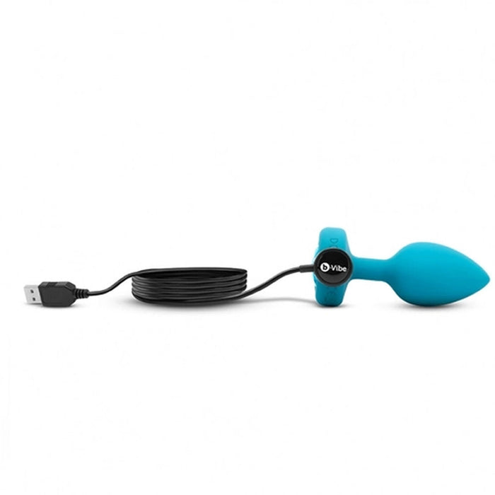 Analplugg B-Vibe Aquamarine Blå Storlek S/M