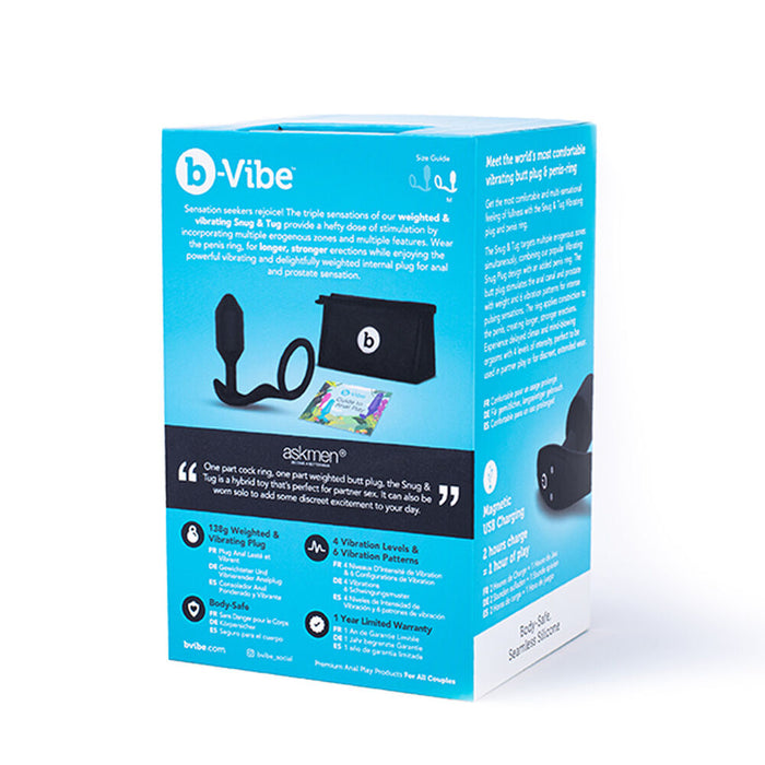 Analplugg B-Vibe Vibrating Snug & Tug M