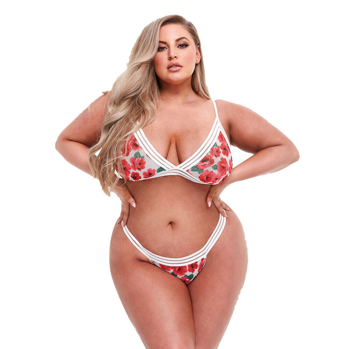 Set med underkläder Baci Lingerie Floral & Lace (2 pcs)
