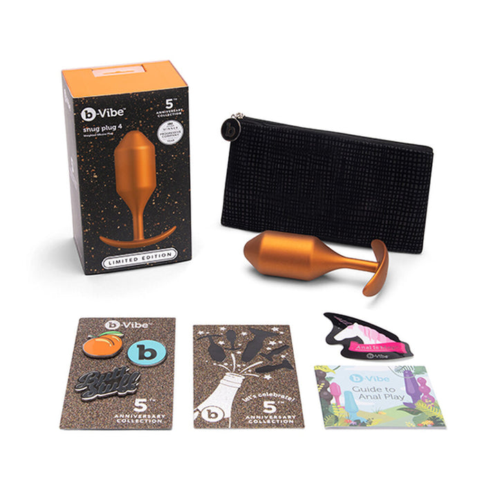 Analplugg B-Vibe Snug Plug 4 Sunburst Orange