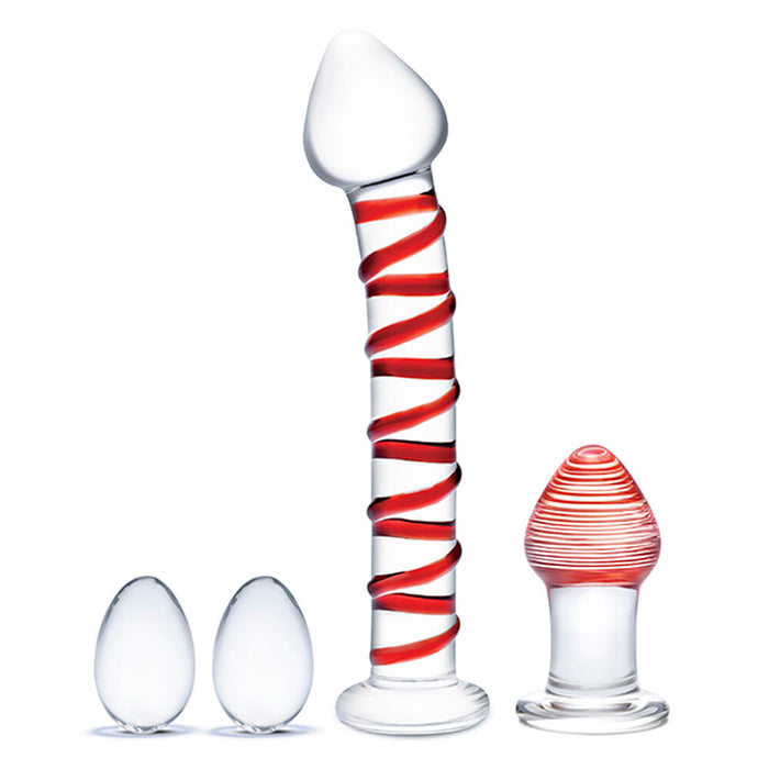 Dildo Glas Mr. Swirly Set