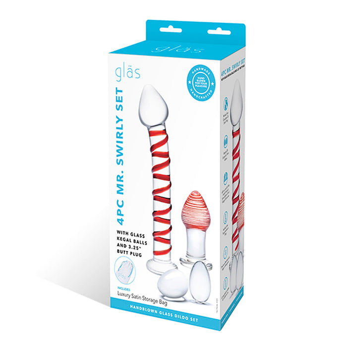 Dildo Glas Mr. Swirly Set