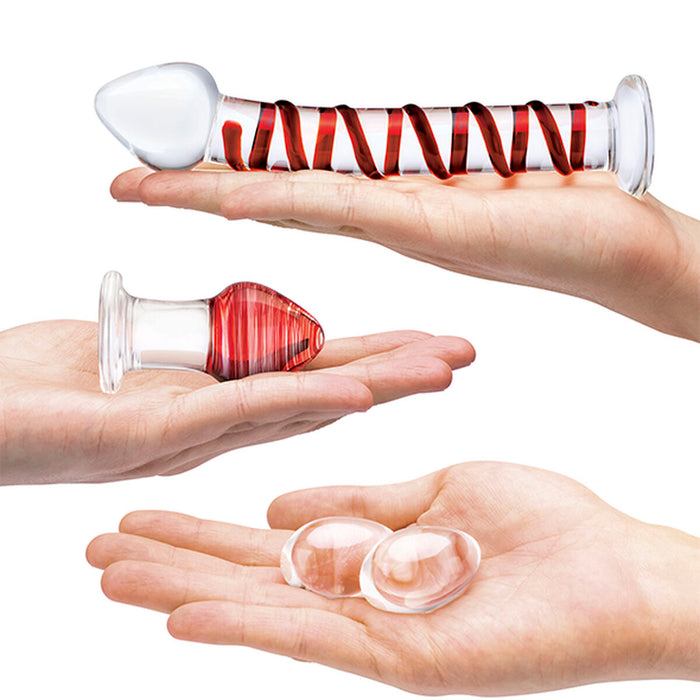 Dildo Glas Mr. Swirly Set