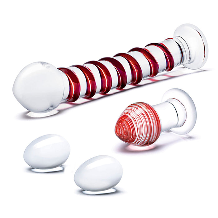 Dildo Glas Mr. Swirly Set
