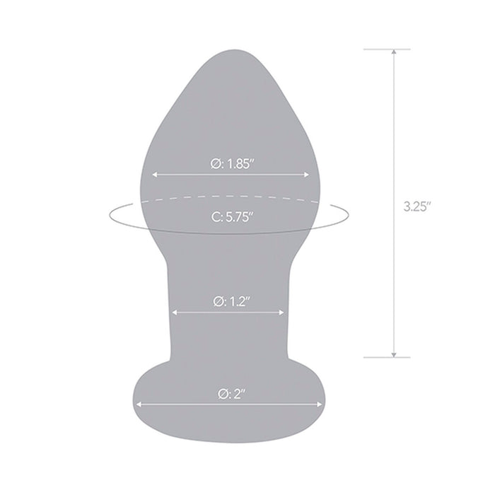 Vibrerande anuspropp Vibrating Butt Glas