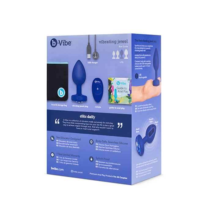 Vibrator B-Vibe  Jewel Plug XL Marinblå