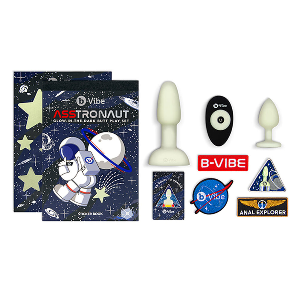 Lustask Anal Training Large Pleasure Kit B-Vibe ASStronaut Glow-in-the-Dark