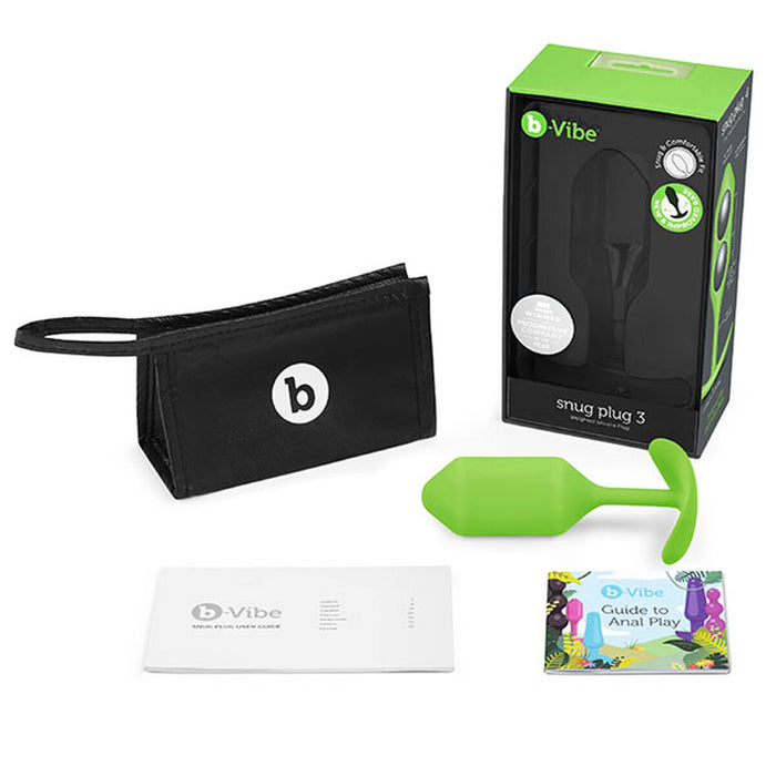 Analplugg B-Vibe 3 Lime
