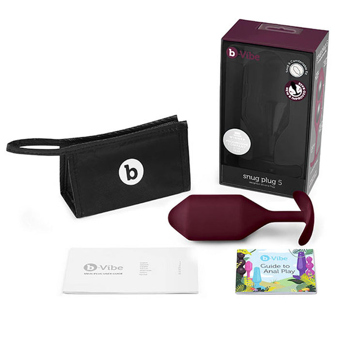 Analplugg B-Vibe 5 Rödbrun