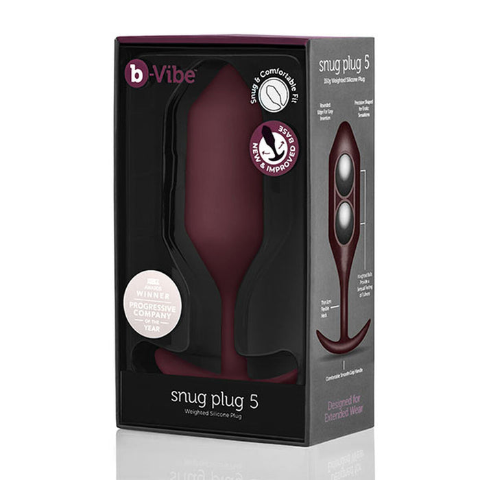 Analplugg B-Vibe 5 Rödbrun