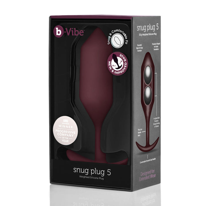 Analplugg B-Vibe 5 Rödbrun